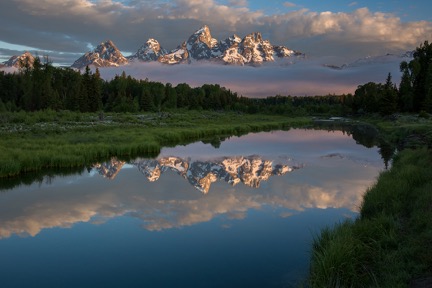 Sunrise on the Grand Tetons © David Akoubian