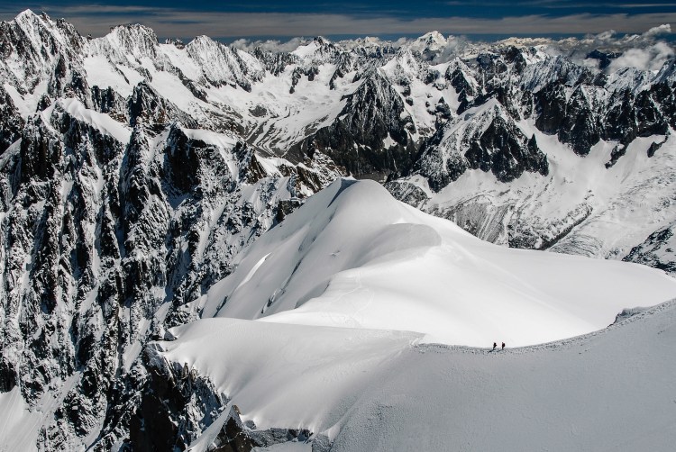 Photograph-Hikers on Mountain, Winter